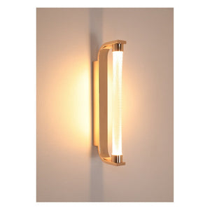 JS-GL-3011-1 - French Gold Metal & Glass Wall Light