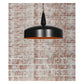 JS-GL-3033-1P - METAL BLACK & GOLD Metal Hanging Light