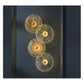 JS-GL-3039-4 - ANTIQUE BRASS METAL & GLASS Artistic Wall Light