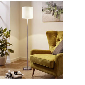 JS-GL-3150-1F - SN METAL & FABRIC SHADE Modern Floor Lamp