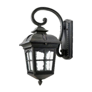 JS-GL-322-W - RUSTIC GREY METAL & GLASS Decorative Outdoor Wall Light