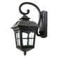 JS-GL-322-W - RUSTIC GREY METAL & GLASS Decorative Outdoor Wall Light