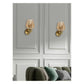 JS-GL-3313-1W - Antique Brass Metal & Glass Modern Wall Light