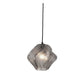 JS-GL-3387-1 SMK - Antique Brass Metal Glass Hanging Light