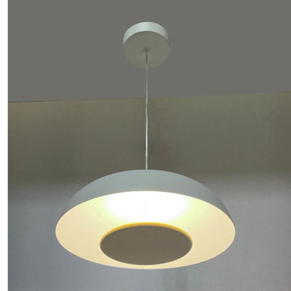 JS-GL-3422-C - WHITE METAL Led Hanging Light