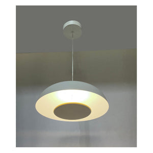 JS-GL-3422-C - WHITE METAL Led Hanging Light