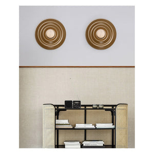 JS-GL-3424-GD - Matt Gold Metal & Onyx Marble Wall Light