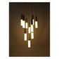 JS-GL-350-10 - Antique Brass Metal & Onyx Marble Marbel Chandelier