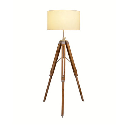 JS-GL-3503 - CHROME & LIGHT WOOD METAL & WOOD & FABRIC Decorative Outdoor Wall Light
