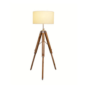 JS-GL-3503 - CHROME & LIGHT WOOD METAL & WOOD & FABRIC Decorative Outdoor Wall Light
