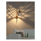 JS-GL-35142-W - Antique Brass & Rustic Brown Metal Modern Wall Light