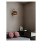 JS-GL-35143-W - Antique Brass & Rustic Brown Metal Modern Wall Light