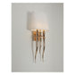 JS-GL-3525-2 - French Gold Metal & Fabric Shade Modern Wall Light