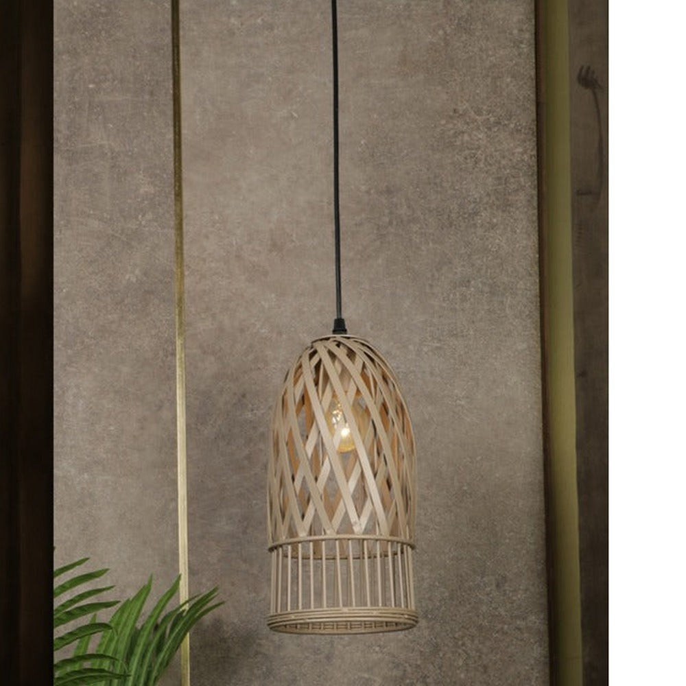 JS-GL-35364-1 - Beige Metal Hanging Light