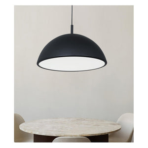 JS-GL-3600-1 - BLACK ACRYLIC Metal Hanging Light