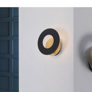 JS-GL-3603 - Texture Gold & Black Metal Modern Wall Light