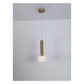 JS-GL-3610-GD - Antique Brass Metal & Acrylic Glass Hanging Light