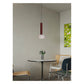 JS-GL-3610-RD - Red Metal & Acrylic Glass Hanging Light