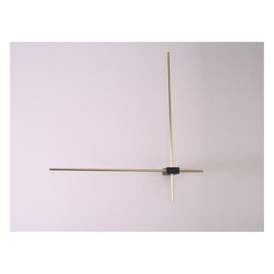 JS-GL-3638-W - Antique Brass & Black Metal & Acrylic Modern Wall Light