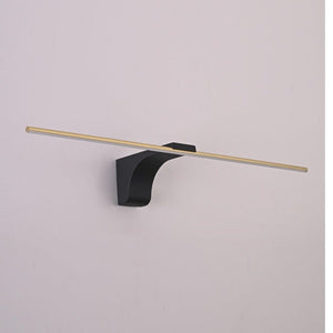 JS-GL-3639-60 - Antique Brass & Black Metal & Acrylic Led Picture Lights