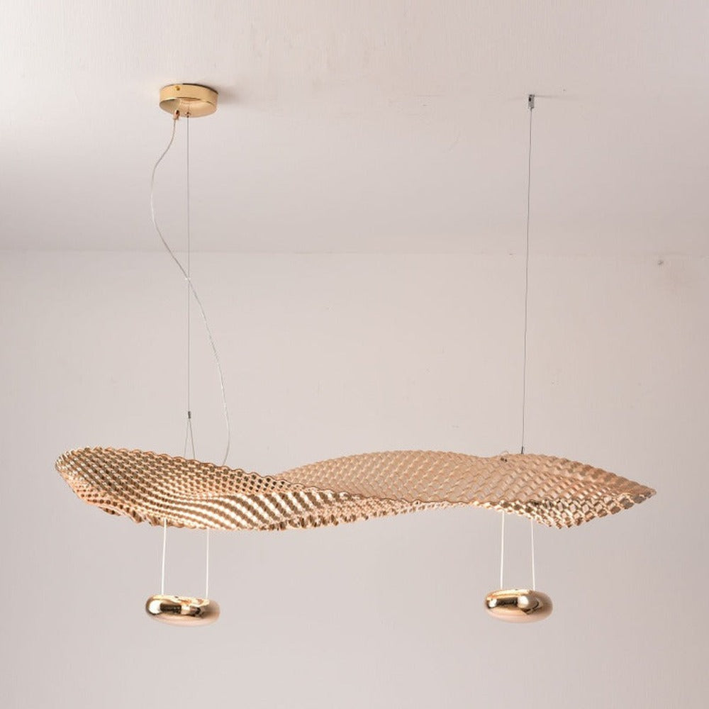 JS-GL-3835 - Gold Metal & Acrylic Modern Chandelier
