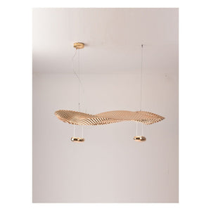 JS-GL-3835 - Gold Metal & Acrylic Modern Chandelier
