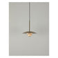 JS-GL-38739-1 - Antique Brass & White Metal & Onyx Marble Hanging Light