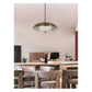 JS-GL-38740-H - Antique Brass & White Metal & Onyx Marble Hanging Light
