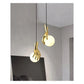 JS-GL-4002-H - Gold Metal & Acrylic & Resin Artistic Hanging Light