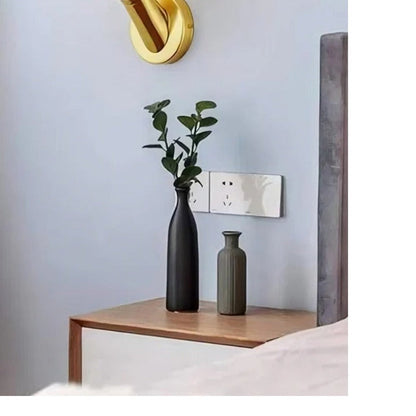 JS-GL-4002-W - Gold Metal & Acrylic & Resin Modern Wall Light