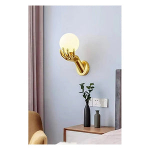 JS-GL-4002-W - Gold Metal & Acrylic & Resin Modern Wall Light