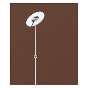 JS-GL-400CR-WH - White Metal & Acrylic Modern Floor Lamp
