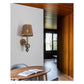 JS-GL-4028-C W - Antique Brass Metal & Threads Modern Wall Light