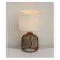 JS-GL-40305-GD - MATT GOLD METAL & FABRIC SHADE Cloth Shading Table Lamp