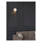 JS-GL-4056-W - Antique Brass Metal & Wood & Onyx Marble & Stone Marble Wall Light