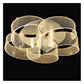 JS-GL-417-60 - French Gold Metal & Acrylic Led Ceiling Light