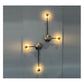 JS-GL-419-2AB - ANTIQUE BRASS & BLACK METAL & ACRYLIC Artistic Wall Light