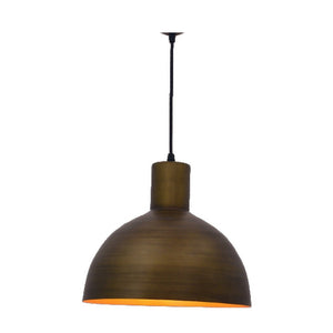 JS-GL-4311-M AB - ANTIQUE BRASS & GOLD Metal Hanging Light