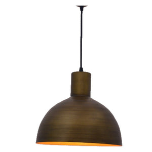 JS-GL-4311-M AB - ANTIQUE BRASS & GOLD Metal Hanging Light