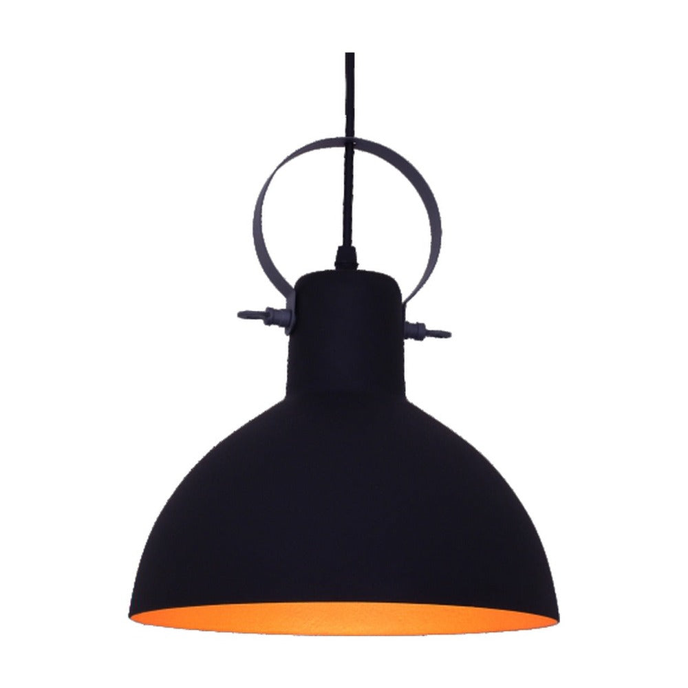 JS-GL-4320-1 - BLACK & GOLD & GREY Metal Hanging Light