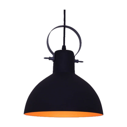 JS-GL-4320-1 - BLACK & GOLD & GREY Metal Hanging Light