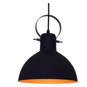 JS-GL-4320-1 - BLACK & GOLD & GREY Metal Hanging Light