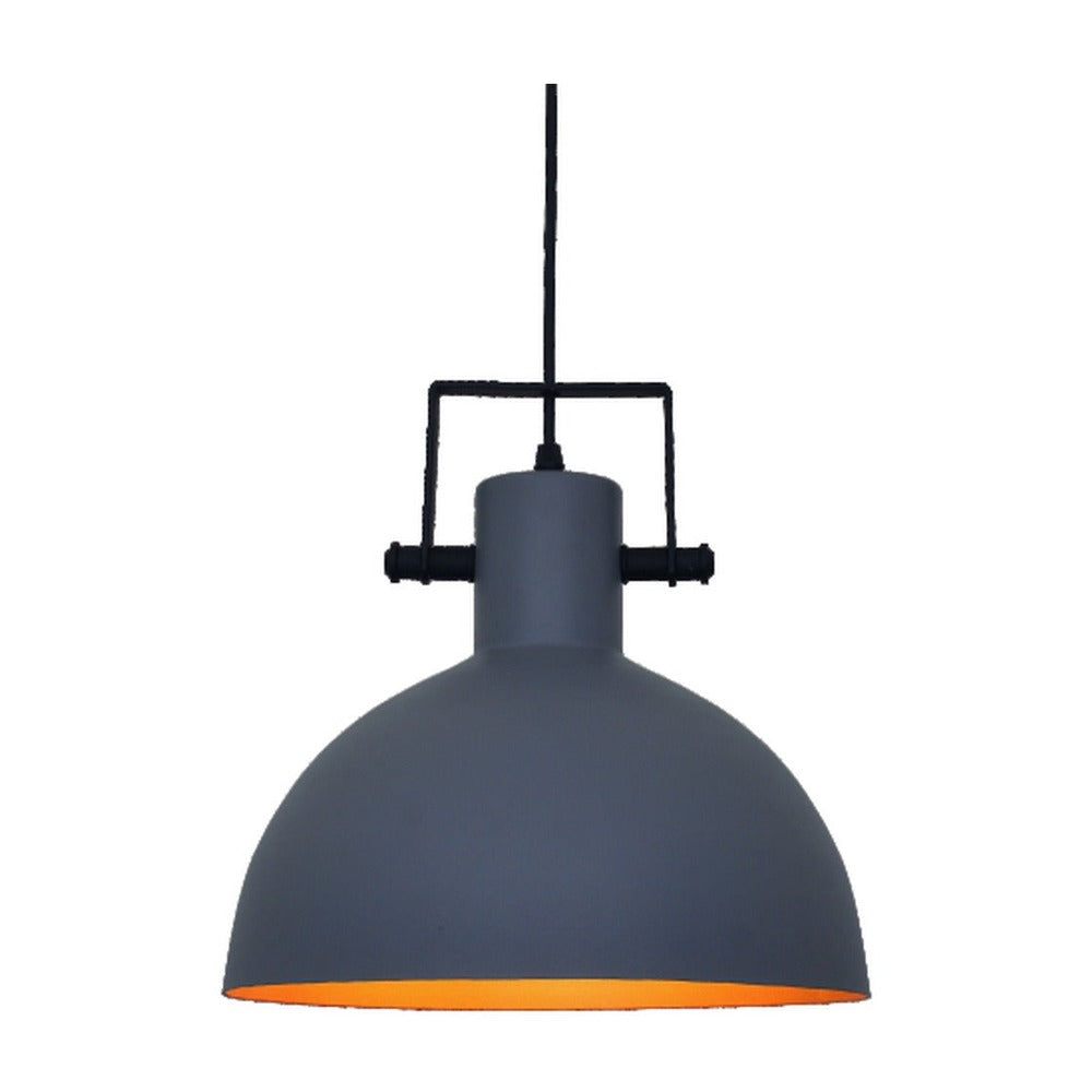 JS-GL-4321-1 - BLACK & GOLD & GREY Metal Hanging Light