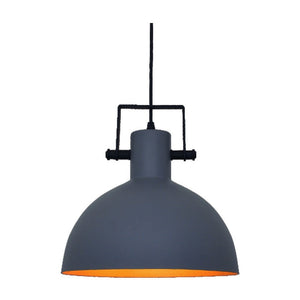 JS-GL-4321-1 - BLACK & GOLD & GREY Metal Hanging Light