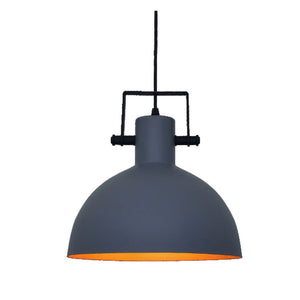 JS-GL-4321-1 - BLACK & GOLD & GREY Metal Hanging Light