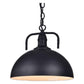 JS-GL-4321-1 - BLACK & GOLD & GREY Metal Hanging Light