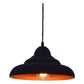 JS-GL-4340-1BK - BLACK & GOLD Metal Hanging Light