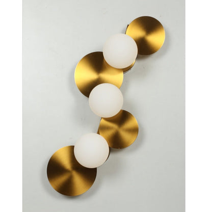 JS-GL-5003-3 - ANTIQUE BRASS METAL & ANTIQUE Artistic Wall Light
