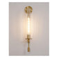 JS-GL-5017-1W - Antique Brass Metal & Glass Modern Wall Light