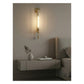 JS-GL-5017-1W - Antique Brass Metal & Glass Modern Wall Light